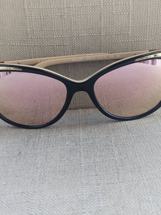 Ralph Lauren Women Sunglasses Ra5203 Black Gold Cat Eye Polarized Sunglasses main image 7